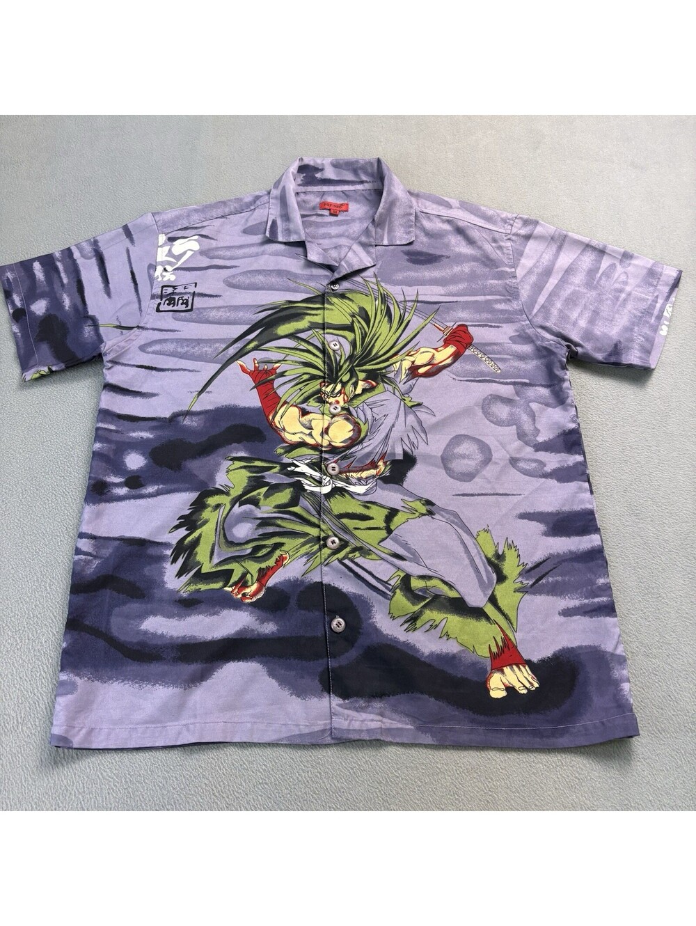 Refined Anime Button Up Shirt Size Medium